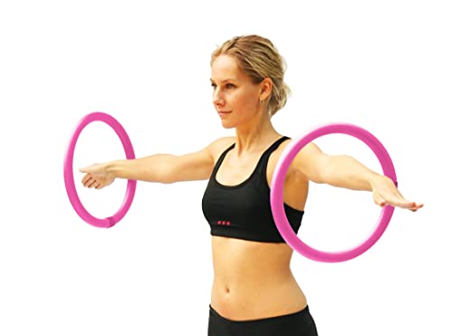 Weighted Sports Hoop: ARMHOOP 400 - Box 400 Gram. 2 Hoops, Workouts and Exercises, multi-color