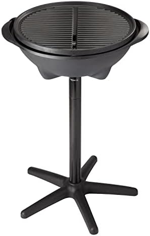 Cuisinart Indoor/Outdoor Electric Grill, 2-in-1 Portable BBQ with Nonstick Cooking Surface, Electric Grill Outdoor with Adjustable Heat, Stand/Tabletop Options for Cookouts, Barbecues, Small Spaces