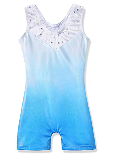 HOZIY Girls Gymnastics Leotards Size 6-7 6/7 Leotards With Shorts for Kids Dance Apparel