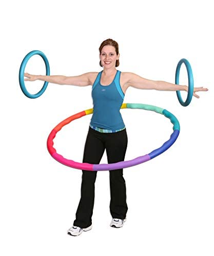 Weighted Sports Hoop: ARMHOOP 400 - Box 400 Gram. 2 Hoops, Workouts and Exercises, multi-color
