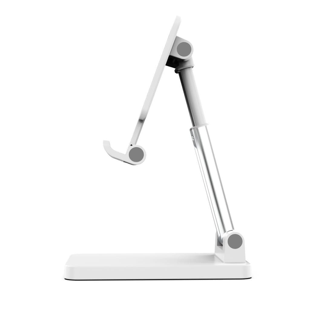 Leavnea Cell Phone Stand,Adjustable Angle Height Phone Honder for Desk,Fully Foldable Portable Phone Mount,Compatible with All Mobile Phones and Small Tablet.