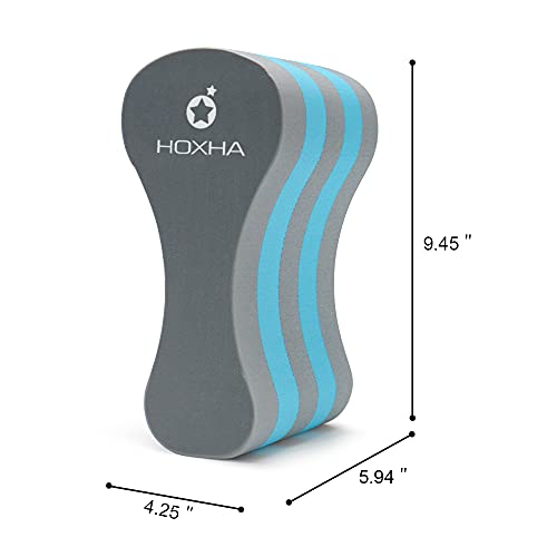 Pull Bouy Leg Float, EVA 5 Layer Swimming Pull Float Training Aid Sports Upper Bpdy Aqua Fitness for Adult, Beginners (Green&Grey)