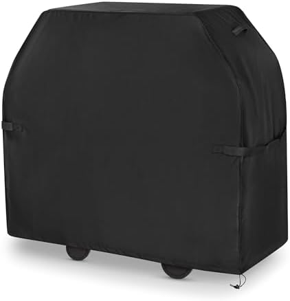 Grill Cover for Outdoor Grill,BBQ Gas Grill Cover 52 Inch,Heavy Duty Waterproof UV & Fade Resistant Barbecue Cover Fit for Weber Char-Broil Nexgrill Brinkmann and More Outside(Black).