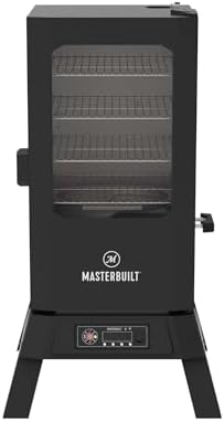 Masterbuilt®710 WiFi Digital Smoker, Vertical Design, 711 Cooking Sq. Inches, 4 Chrome Coated Smoking Racks, Wood Chip Loader, Electric Fuel Source to Plug in and Start Cooking, Black Model MB20070924
