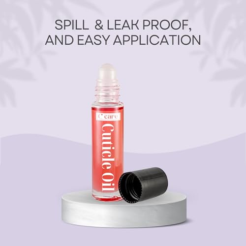 C CARE Pomegranate and Fig Roll-On Cuticle Oil | Natural Revitalizing Hydrating Nail Oil | Repaires Cuticles Overnight | Remedy For Damaged Skin And Thin Nails | Paraben Cruelty Free Formula | 10ml