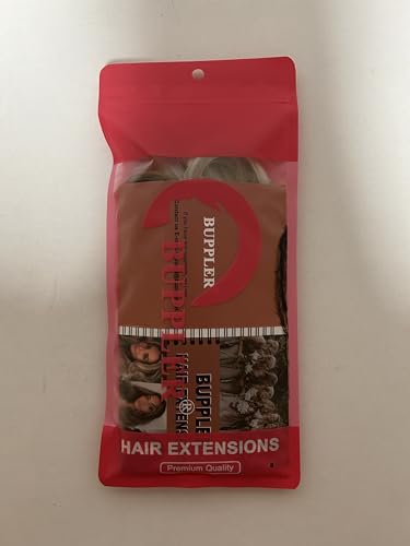 BUPPLER Halo Hair Extensions 12 Inch Invisible Wire Hair Extensions Adjustable Long Wavy Hair Extensions Synthetic Upgrade 4 Secure Clips in Hairpieces 12 Inch,Jet Black to Brown