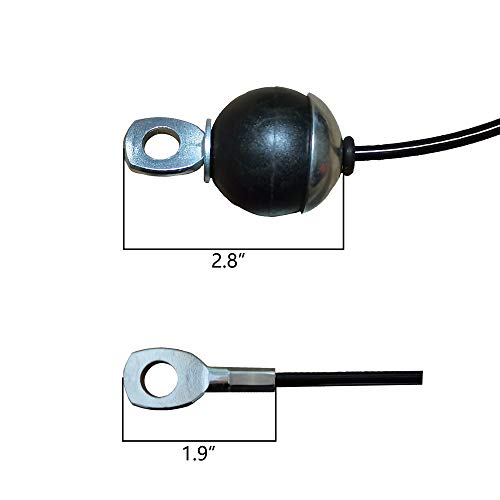 J Bryant Fitness Gym Cable Replacement Fitness Pulley Thick 0.2inch/5mm Heavy Duty Steel Wire Rope for Home Gym Cable Pulley Machine Accessories (Optional, Customize)