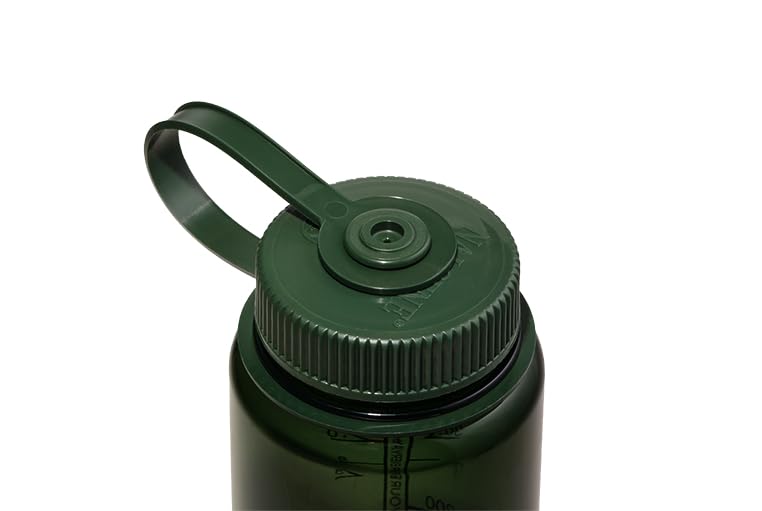 Nalgene Sustain Tritan BPA-Free Water Bottle Made with Material Derived from 50% Plastic Waste, 16 OZ, Wide Mouth, Jade