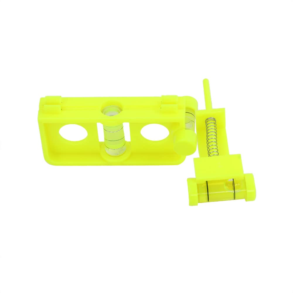 SOPOGER Archery Multifunctional Bow Level Tuning and Mounting String 3D Printing Compound Bow Sight Tuning Bubble Level Combos Tool Kit for Compound Bows (Yellow)