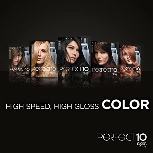 Clairol Nice'n Easy Perfect 10 Permanent Hair Dye, 7 Dark Blonde Hair Color, Pack of 1