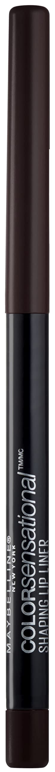 Maybelline Color Sensational Shaping Lip Liner with Self-Sharpening Tip, Rich Chocolate, Chocolate Brown, 1 Count