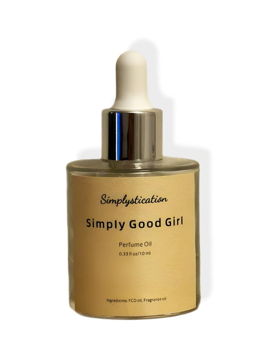 Simplystication – Alcohol-Free Skin Parfum for Women – Inspired by C.Herrera G00d Girl – Long-Lasting, Hydrating Eau de Parfum with MCT Liquid Coconut Oil – 1 oz (30 ml Dropper)