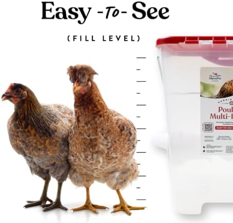 Harris Farms Poultry Multi-Feeder, Poultry Feeder That Holds 20-23 Pounds of Feed, Made with Rain Proof Design, Automatic Poultry Feed System, Easily Assemble, Coop Supplies