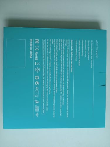 SYXUPAP Waist Trimmer for Women and Men,Waist Trainer for High-Intensity Training & Workouts, Size M Turquoise