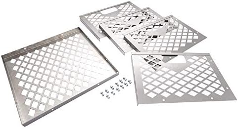 Oklahoma Joe's 5279338P04 Stainless Steel Offset Smoker Charcoal Firebox Basket, Silver