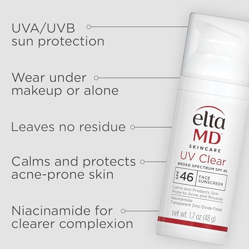 Bundle of EltaMD UV Clear Face Sunscreen SPF 46 + EltaMD AM Restore Face Moisturizer