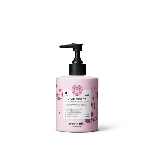 Maria Nila Color Refresh Vivid Violet, 10.1 Fl Oz / 300 ml, Purple Color Bomb, Semi-Permanent Pigments, 100% Vegan & Sulfate/Paraben free