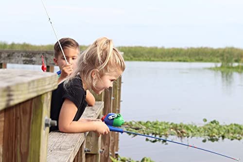 Kid Casters: PJ Masks Youth Fishing Pole | Spincast Reel & Practice Casting Plug | Small & Easy to Use (Pre-spooled with a 6-Pound Fishing line), 29.5 Inches Long