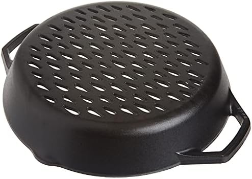Lodge 12" Cast Iron Dual Handle Grill Basket