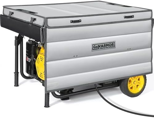 Generator Tent Cover while Running, 100% Waterproof Heavy Duty Tarps Generator Enclosure, Portable Outdoor Generator Sheds for outside for Most 4000w~13000w Generators Grey