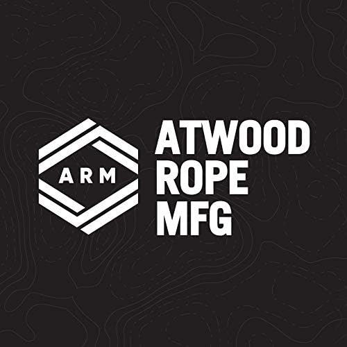 Atwood Rope Ready Rope™ Micro Cord Dispenser 125ft 100lb Test, Camping Gear Survival Tool, Built in Storage, Cutting Blade, Cord Grip, Gear Loop, Made in USA (Coyote)