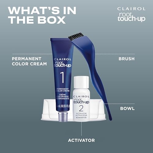 Clairol Root Touch-Up by Nice'n Easy Permanent Hair Dye, 4 Dark Brown Hair Color, Pack of 2