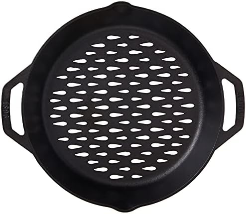 Lodge 12" Cast Iron Dual Handle Grill Basket
