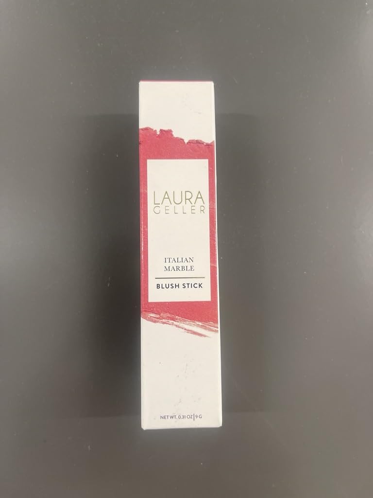 LAURA GELLER NEW YORK Italian Marble Blush Makeup Stick | Cream Finish Marbleized Blush for Cheeks, D'oro Berry