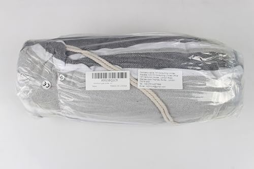 MOSFiATA Hammocks Portable Camping Hammock Upgraded 550lb Comfortable Fabric Hammock with Two Anti Roll Balance Beam and Sturdy Tree Straps for Camping, Patio, Backyard, Outdoor （Grey）