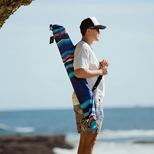 AMMSUN 7ft Heavy Duty High Wind Beach Umbrella Parasols with Sand Anchor Vent Tilt UV 50+ Sun Protection Portable Outdoor Sunshade Umbrellas Carry Bag for Patio Garden Pool Backyard Blue