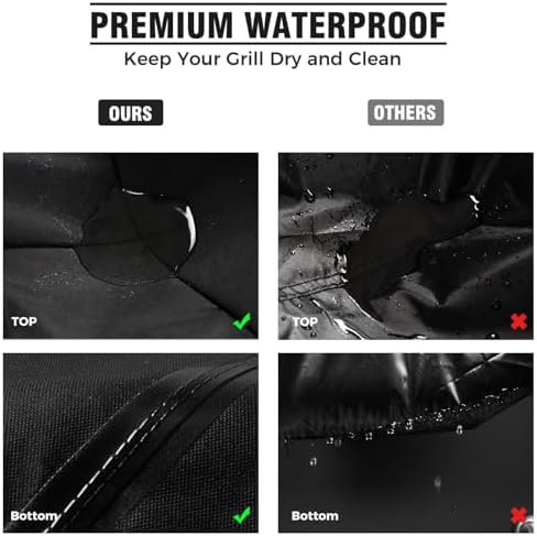 Griddle Cover for Blackstone 22 inch with Hood & Stand【Upgrade-600D Heavy Duty Fabric】 Waterproof UV & Fade Resistant Griddle Cover for Blackstone 17 and 22 inch Grill with Straps & Air Vents