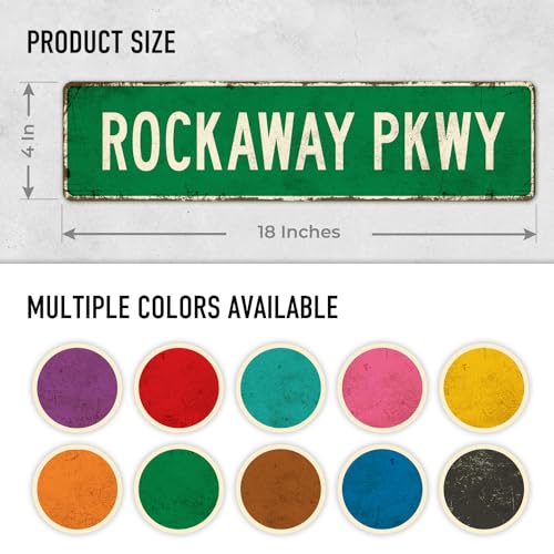 Custom Rustic Sign, Personalized Decor Street and Gift, 4x18 Inches, ACM, Fade Resistant, Made in USA