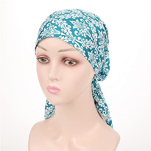 beauty YFJH Scarf Cotton Lined Pretied Beanie Turban Chemo Pre-Tied Headwear Bandana For Cancer