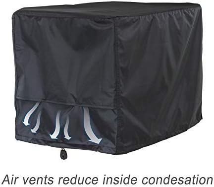 Porch Shield Waterproof Universal Generator Cover 28 x 26 x 24 inch - for Most Generators 7500-9500 Black