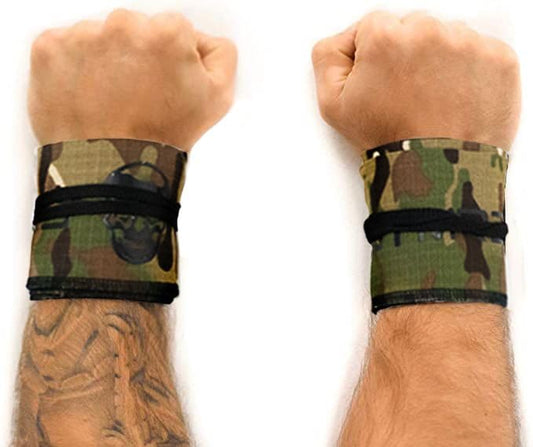 Strength Wrist Wraps For Cross Training, Olympic Lifting, Strength Training, WOD Workouts - Strong Wrist Support For Men and Women - Fits All Wrist Sizes | Men And Women (Camo)