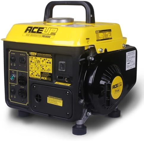 Aceup Energy 1,200W Gas Powered Generator, Small Portable Generator for Home Use Camping Ultralight, EPA & CARB Compliant