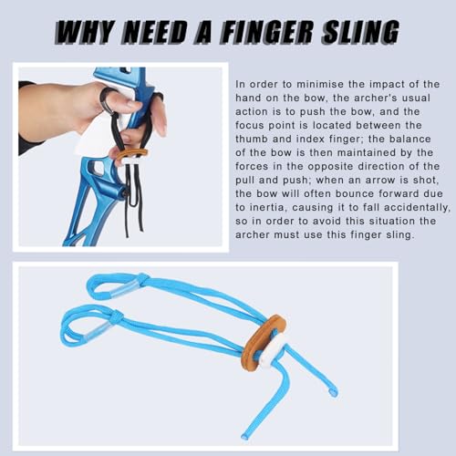 SPG Finger Sling for Recurve Bow (2 Packs)