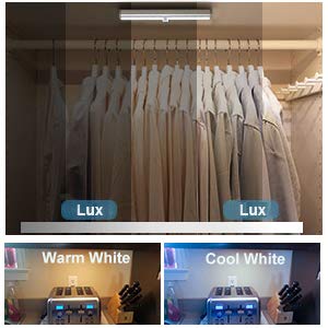 LDOPTO Under Cabinet Lights Wireless 6 Pack, Rechargeable LED Under Cabinet Lighting with Remote Closet Battery Operated Lights Without Wiring Night Light for Kitchen Stairs Wardrobe, 3 Colors
