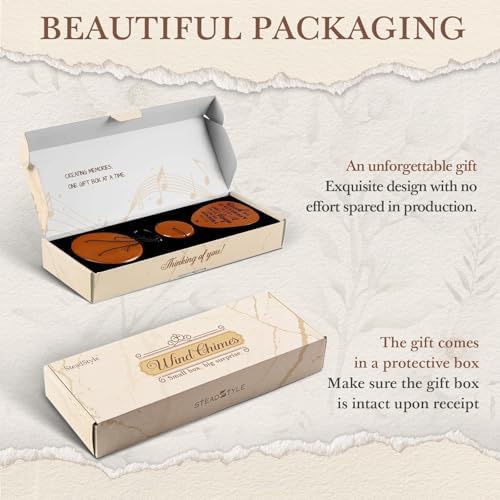 SteadStyle Friendship Gifts for Women, Wind Chime for Best Friends, Friend Gifts for Men - Wonderful Friendship Presents for Special Women BFF Garden Decoration