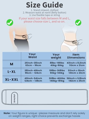 SYXUPAP Waist Trimmer for Women and Men,Waist Trainer for High-Intensity Training & Workouts, Size M Black