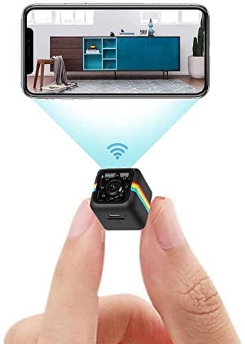 Hidden Spy Camera WiFi Wireless Camera 1080p Mini Home Security Camera Small Cam,Home Camera for Pet/Baby,Outdoor/Indoor Camera Wireless,for Mobile Phone Applications in Real Time No Need Wifi Cam