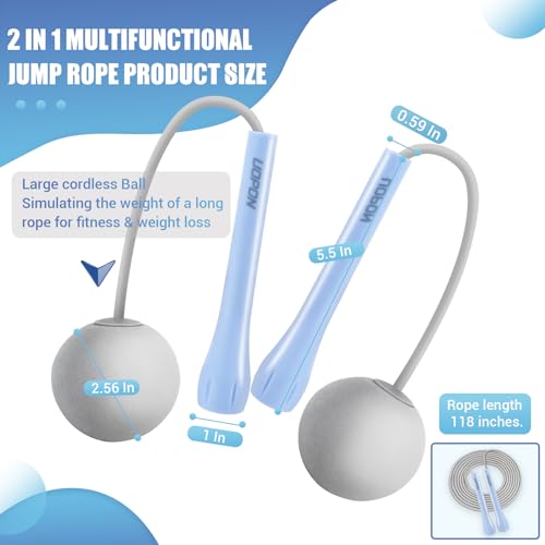 Jump Rope for Fitness, Lightweight PVC Skipping Rope for Men Women Adults Exercise with ABS Handles & Training Poster, Adjustable Tangle-Free Workout Speed Jump Rope for Home, Gym and Outdoor