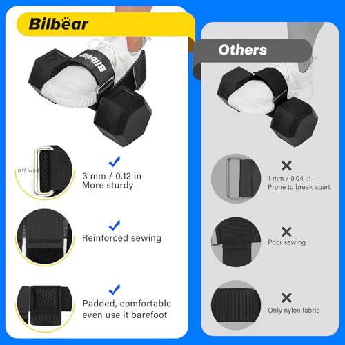 Tibialis Trainer Strap for Shin Splint Relief,Adjustable Dumbbell Foot Attachment for Hip Flexor Raises,Dumbbell ankle strap for weight Lifting,Relieve Leg Pain Increase Range of Motion