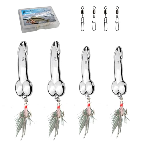 Bass Fishing Lure, Fishing Spoons, Topwater Fishing Lures with Trebles Hooks, Trout Fishing Lures, Fishing Tackle for Freshwater and Saltwater