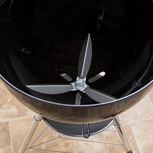 Weber 22-1/2-Inch One-Touch Cleaning System Kit for Grills, Silver