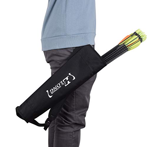 EOUS Archery Arrow Holder Youth Quiver for Kids Arrow Quiver Back and Hip Quivers Side Hip Arrow Bag,BLACK