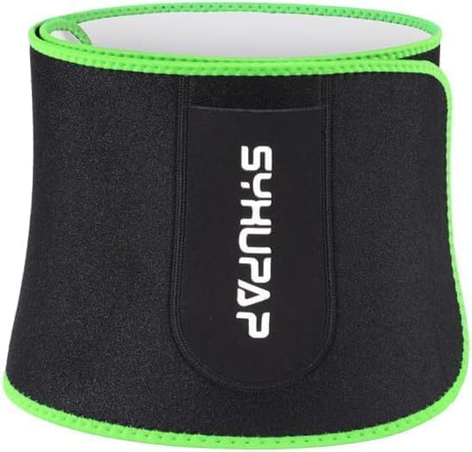 SYXUPAP Waist Trimmer for Women and Men,Waist Trainer for High-Intensity Training & Workouts, Size M Silver