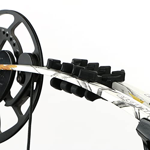 I-Sport 1 Pair Archery Rubber Bow Limbs Vibration Damper Single Long 2.36'' Wide 2.16'' Dampener Stabilizer Silencers for Split Limb Compound Bows …