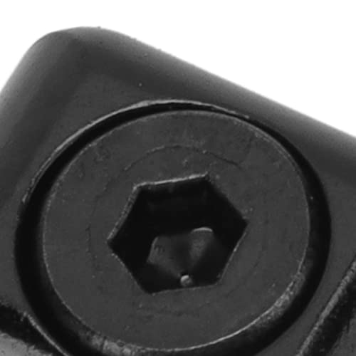 Qiilu Drop Away Arrow Rest Clamp Buckle Arrow Rest Clamp Buckle Aluminum Alloy Arrow Rest Cable Clamp Buckle Metal Fastener Clip Archery Bowstring Adjustment Knob for Compound Bow Drop (Black)