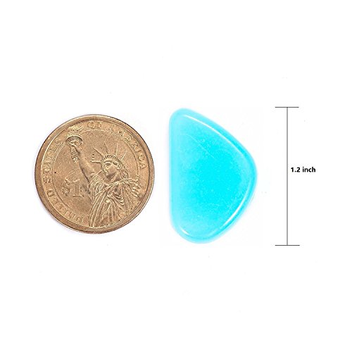 4.8Lbs 1100Pcs Glow in The Dark Stones Pebbles Blue Glow Rocks